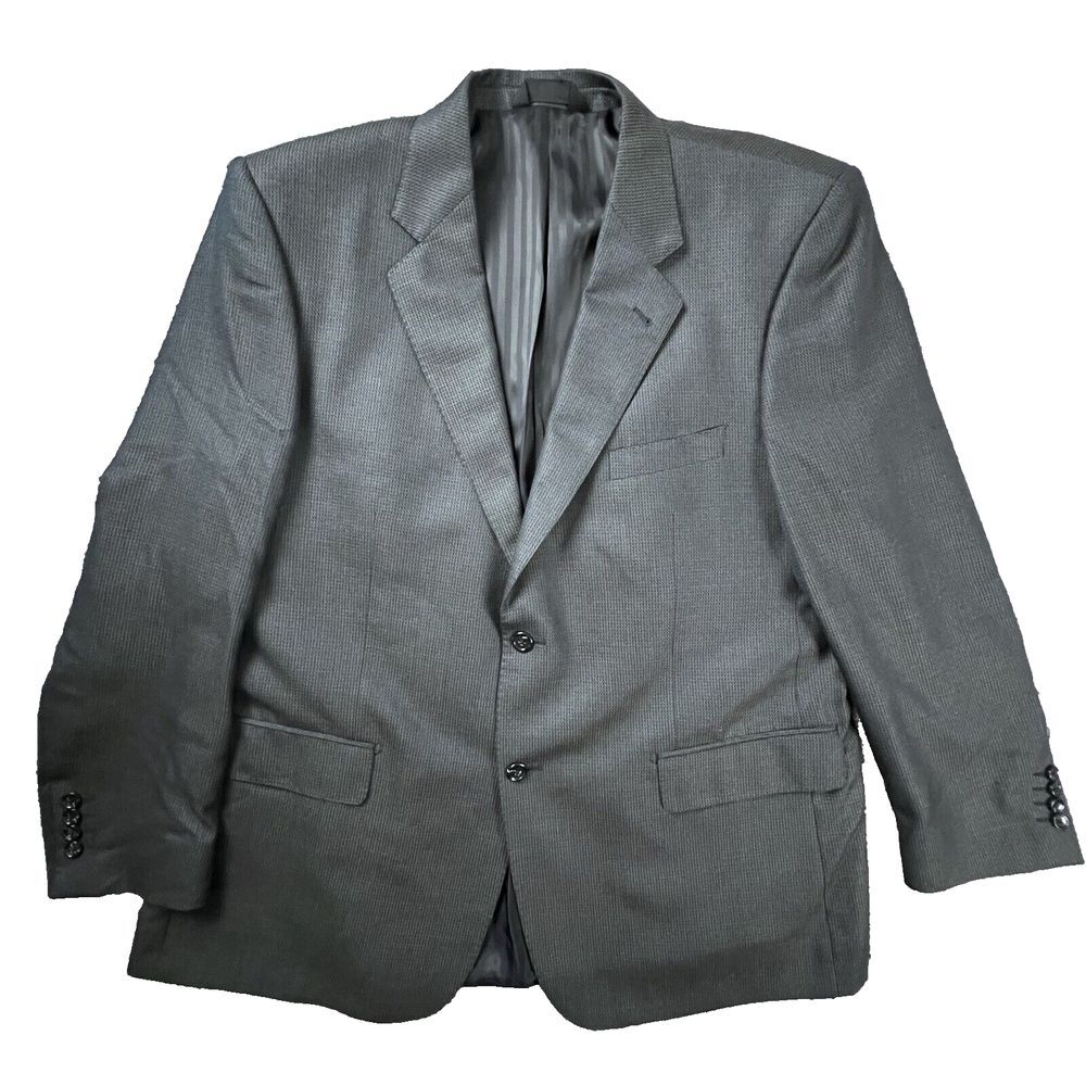 Baroni Couture Blazer wool & Silk Size 48R Two Button Double Vented Jacket